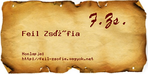 Feil Zsófia névjegykártya